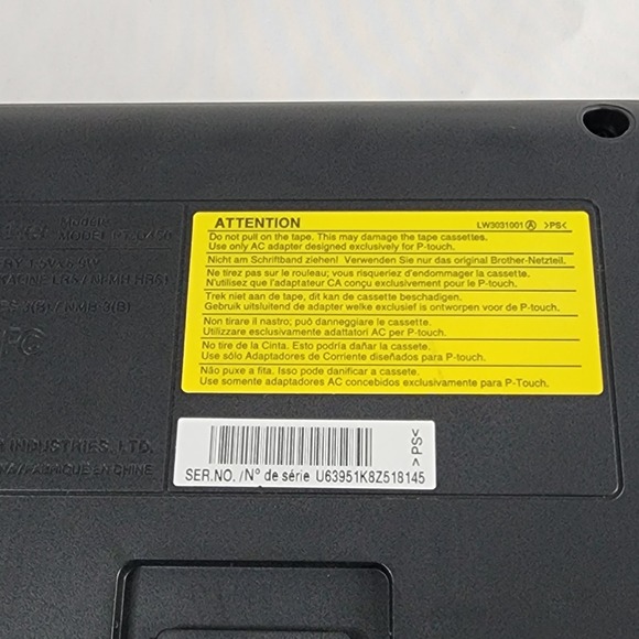 Brother Printer PTD450 PC Connectible Label Maker - Black - Picture 8 of 9